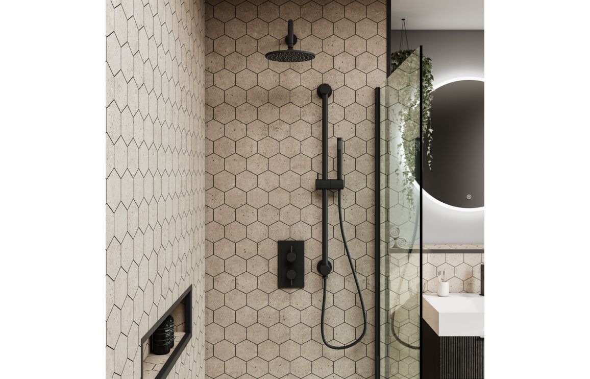 Hexagonal Tile Style Urban Wall Panel - 2400 x 600 mm - Multiple Colours