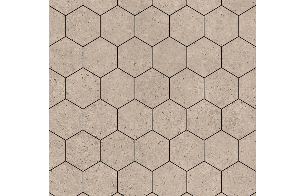 Hexagonal Tile Style Urban Wall Panel - 2400 x 600 mm - Multiple Colours