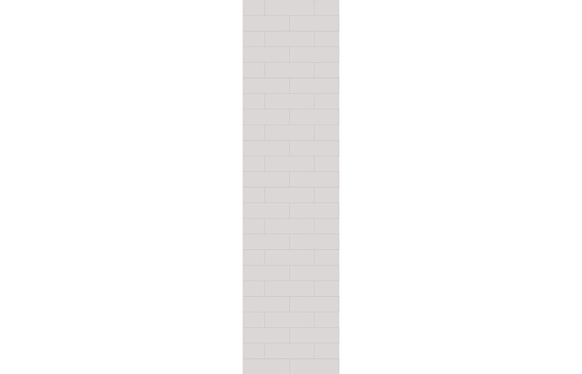 Metro Brick Effect Urban Wall Panel - 2400 x 600 mm - Multiple Colours