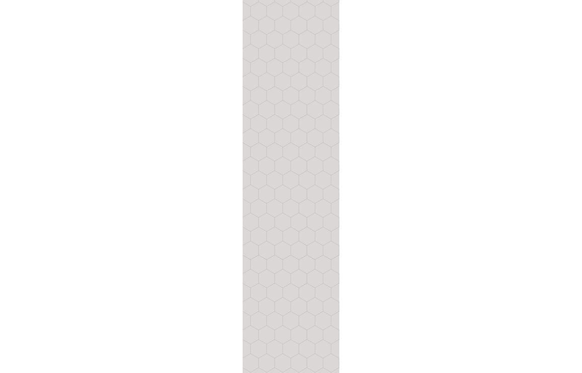 Hexagonal Tile Style Urban Wall Panel - 2400 x 600 mm - Multiple Colours