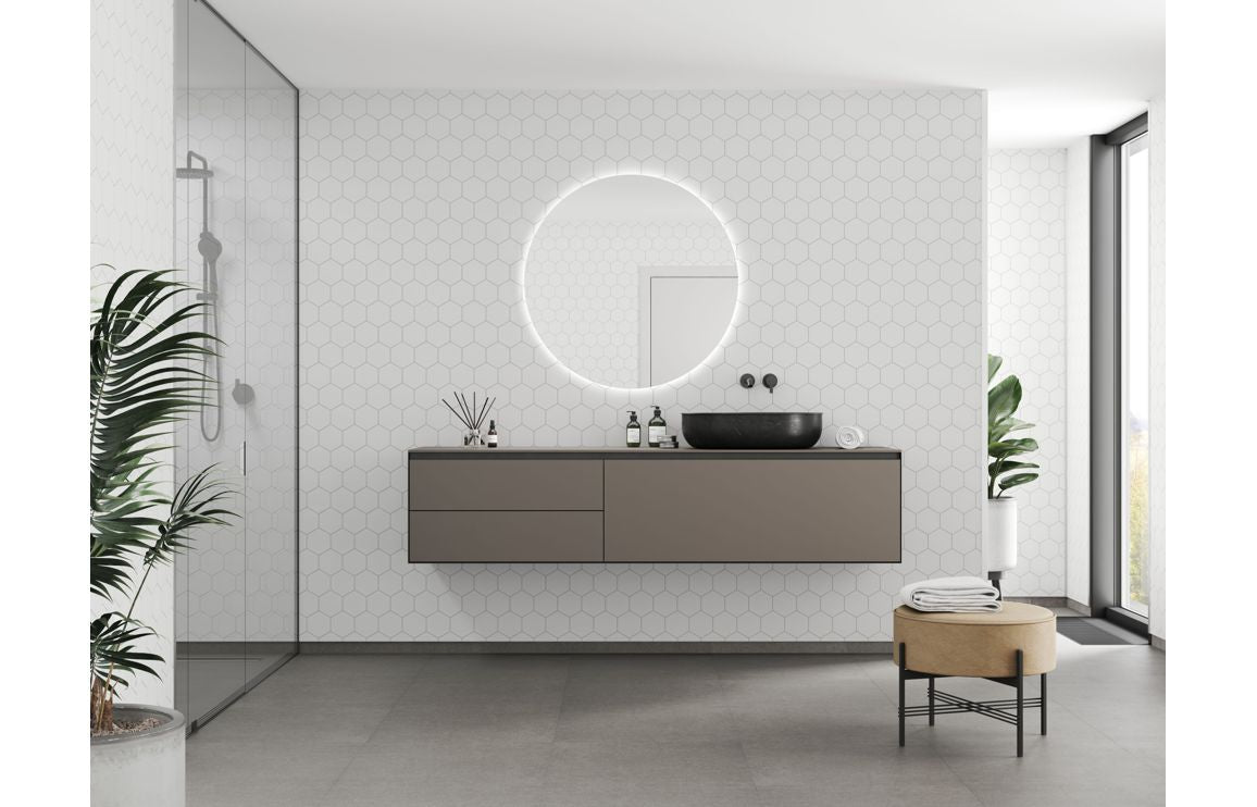 Hexagonal Tile Style Urban Wall Panel - 2400 x 600 mm - Multiple Colours