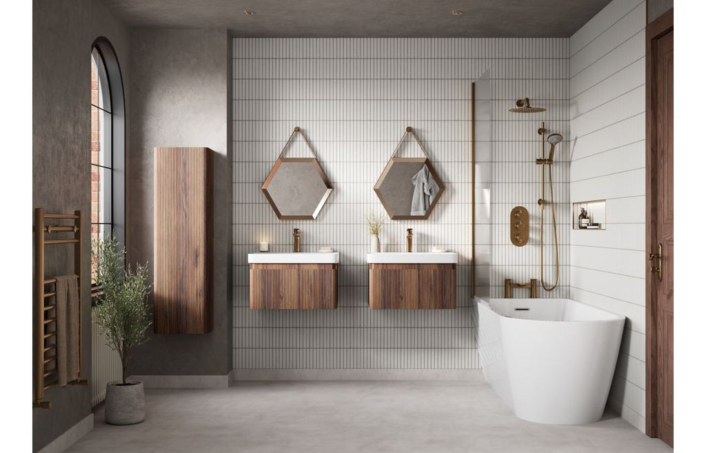 Satkon Hexagonal Plain Mirror 500 x 433 mm - Bronze