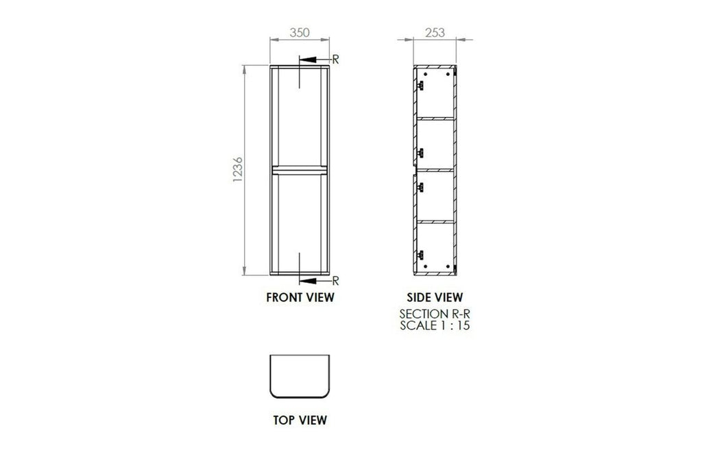Gata 500/600/800mm Floorstanding/ Wall Hung Unit & Basin - Gloss White