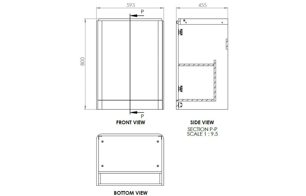 Gata 500/600/800mm Floorstanding/ Wall Hung Unit & Basin - Gloss White