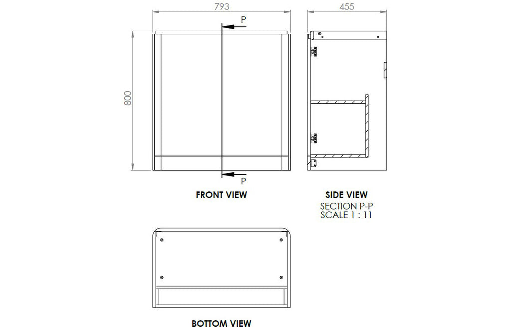 Gata 500/600/800mm Floorstanding/ Wall Hung Unit & Basin - Gloss White