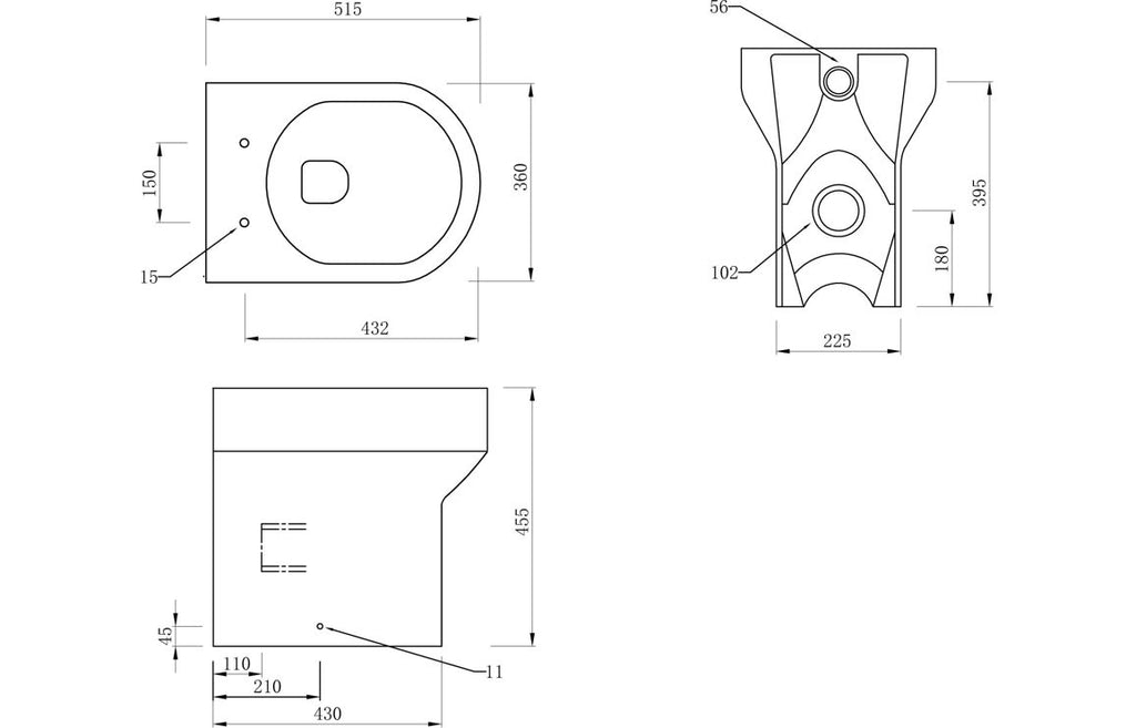 Rasna WC Toilet & Soft Close Seat