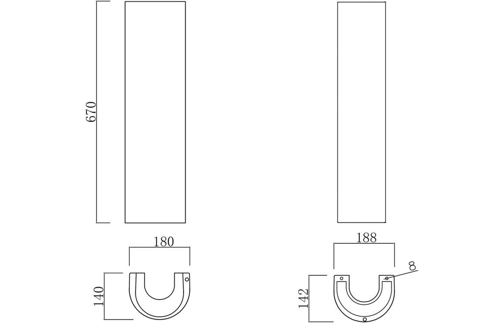 Rasna 500 X 390mm 1 Tap Hole Basin & Full Pedestal