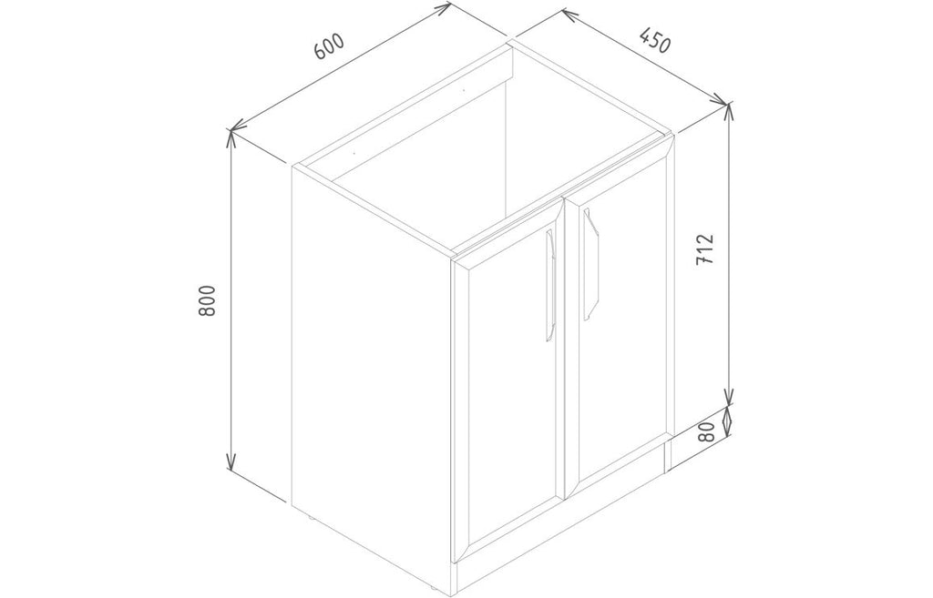 Mendi 400/600/800/1200mm Floorstanding/ Wall Hung Unit & Basin - Matt Apricot