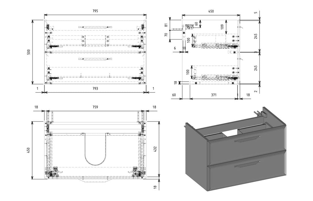 Mendi 400/600/800/1200mm Floorstanding/ Wall Hung Unit & Basin - Matt Apricot