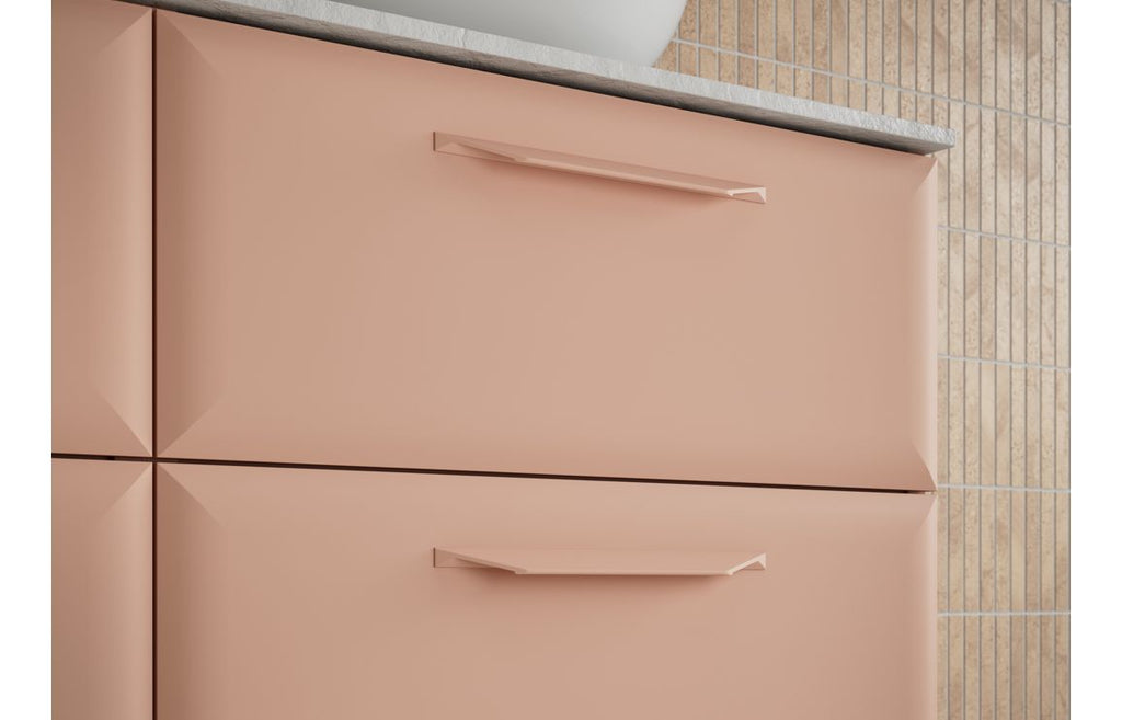 Mendi 400/600/800/1200mm Floorstanding/ Wall Hung Unit & Basin - Matt Apricot