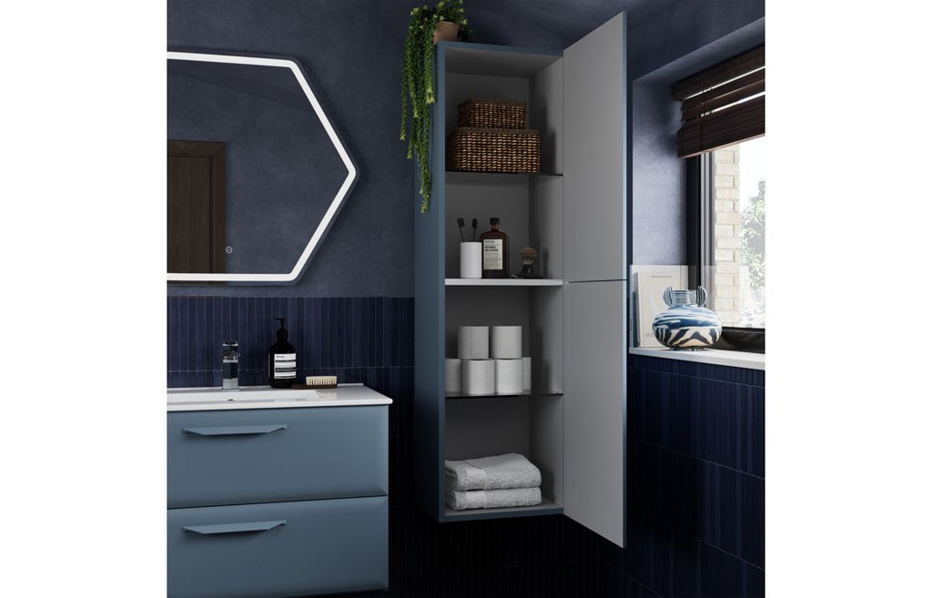 Mendi 400/600/800/1200mm Floorstanding/ Wall Hung Unit & Basin - Matt Misty Blue