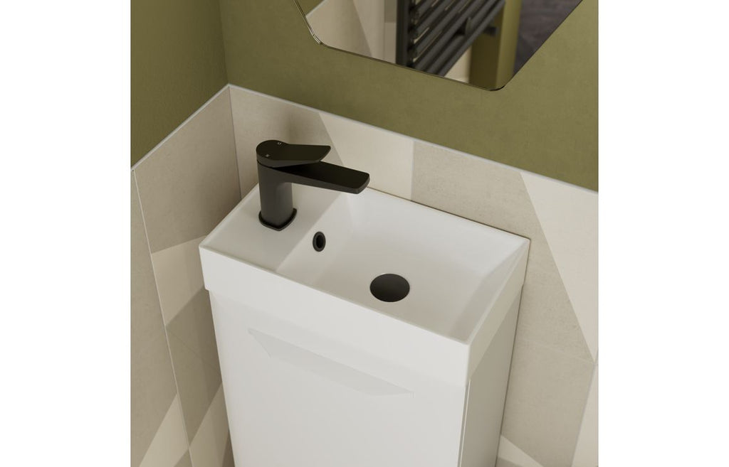 Mendi 400/600/800/1200mm Floorstanding/ Wall Hung Unit & Basin - Matt White