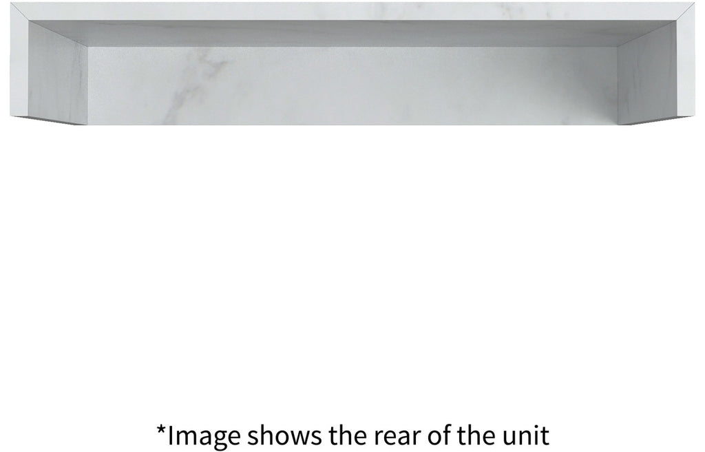 Agro 600/800mm Wall Hung Unit & Shelf - Grey Marble
