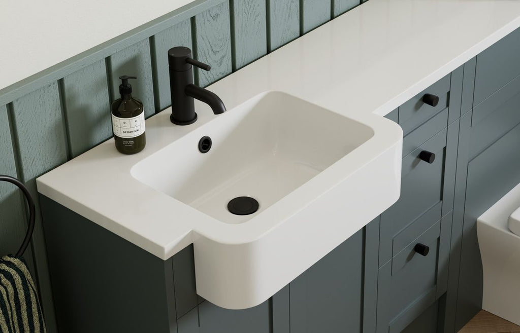 Lash Cloakroom Basin Mixer Tap & Waste - Brass, Black, Chrome, Bronze