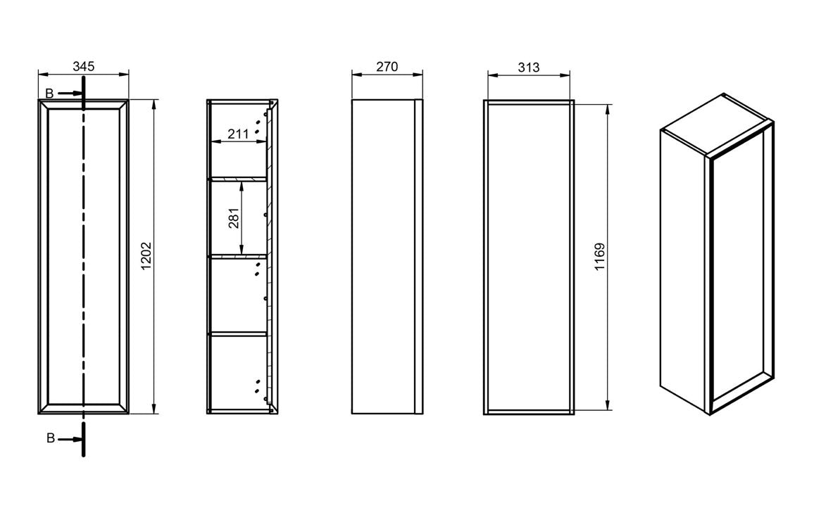 Deba 600/800/1200mm Wall Hung Unit & Basin - Matt Clay