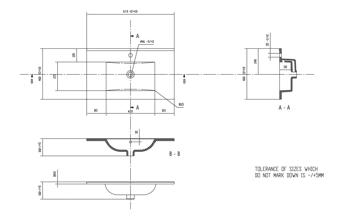 Deba 600/800/1200mm Wall Hung Unit & Basin - Matt Clay