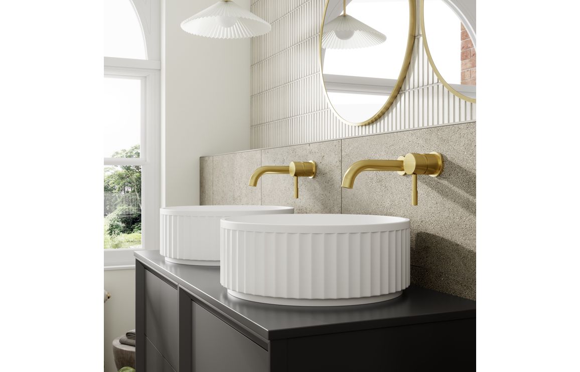 Dhari Fluted 400mm Round Washbowl