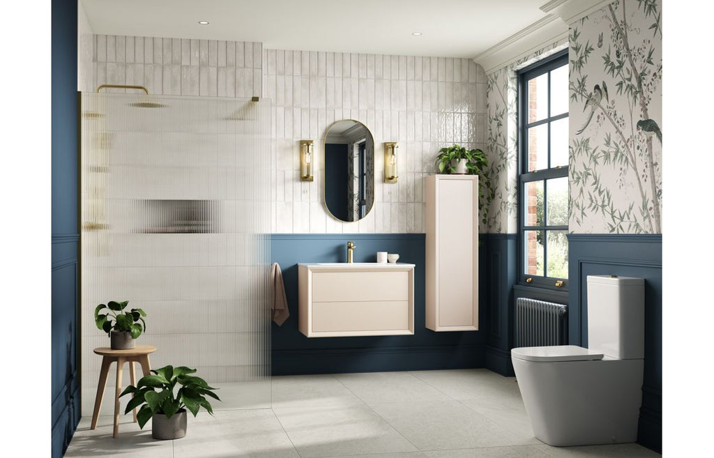 Deba 600/800/1200mm Wall Hung Unit & Basin - Matt Cotton