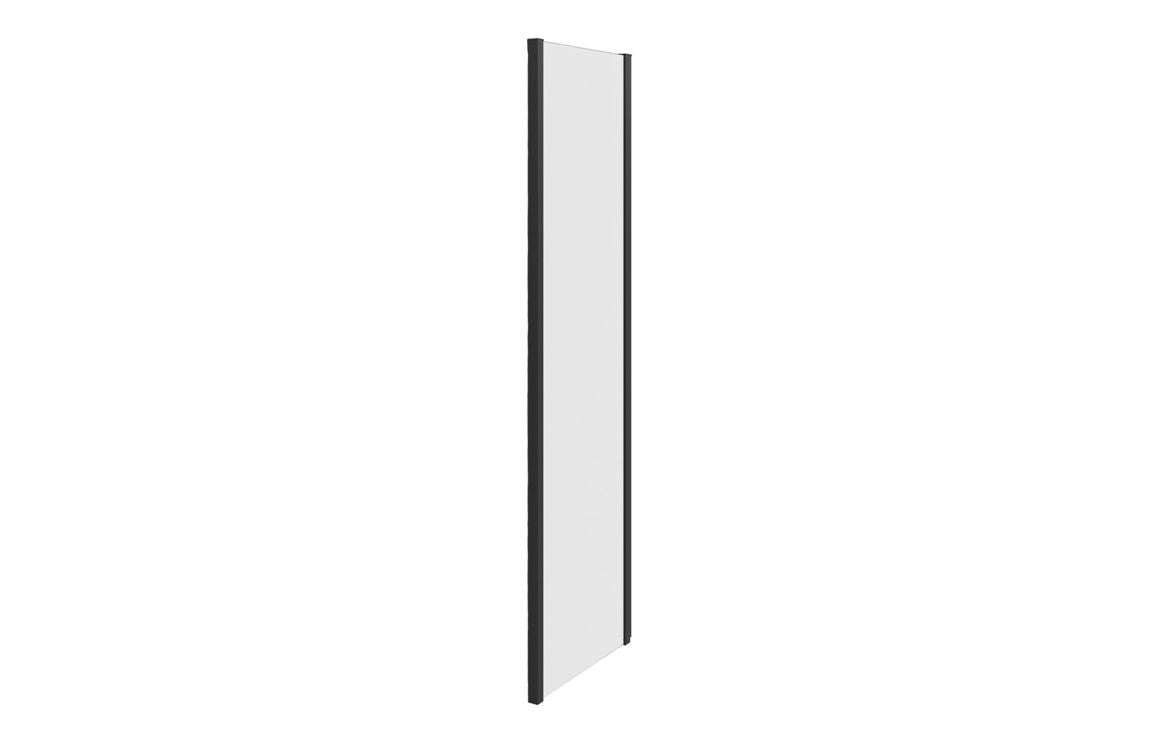 Lux Shower Side Panel - Brushed Brass, Black, Chrome