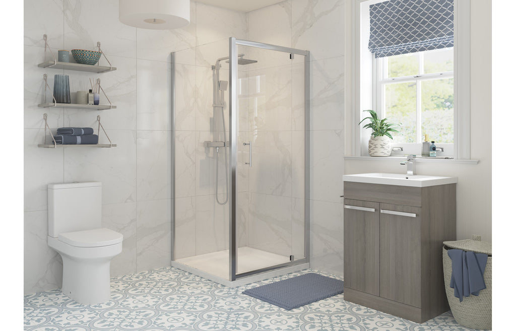 Lux Shower Side Panel - Brushed Brass, Black, Chrome