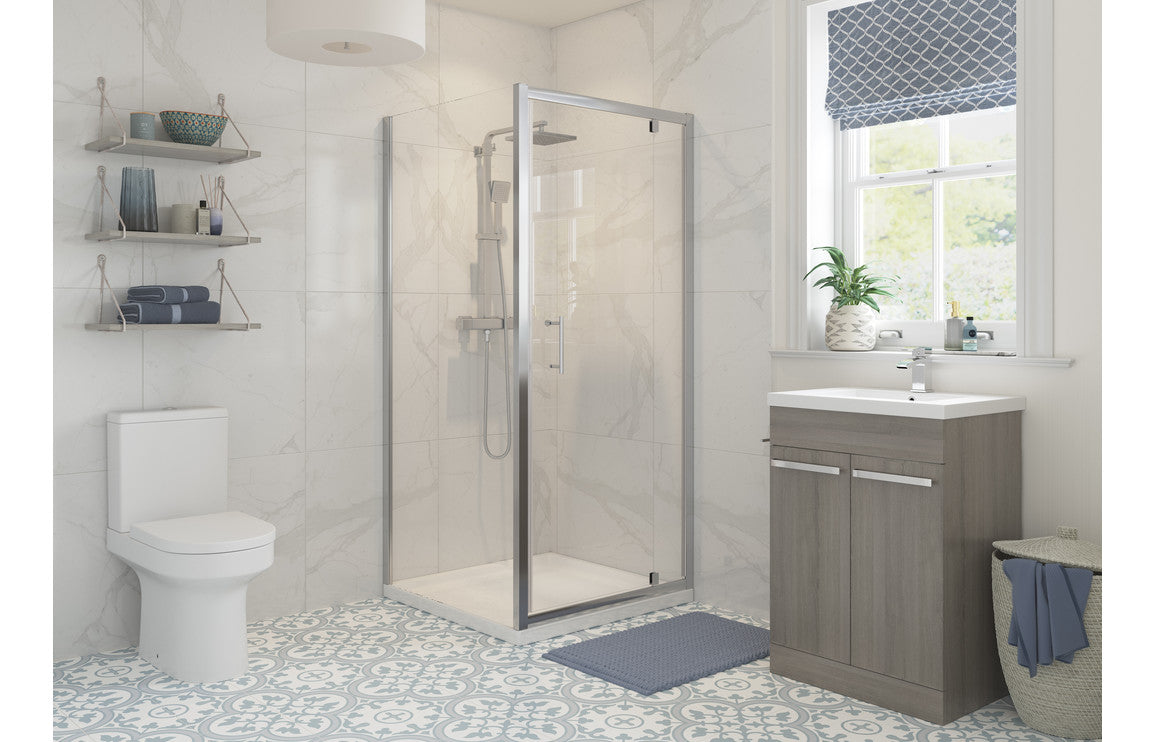Lux Shower Side Panel - Brushed Brass, Black, Chrome