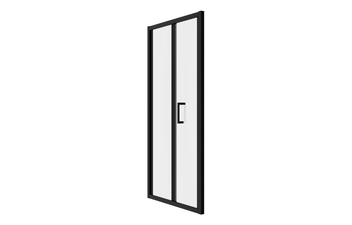 Lux Bifold Shower Door - Brushed Brass, Black, Chrome