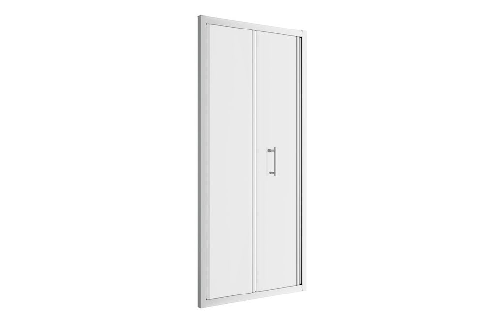 Lux Bifold Shower Door - Brushed Brass, Black, Chrome