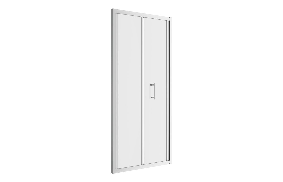 Lux Bifold Shower Door - Brushed Brass, Black, Chrome