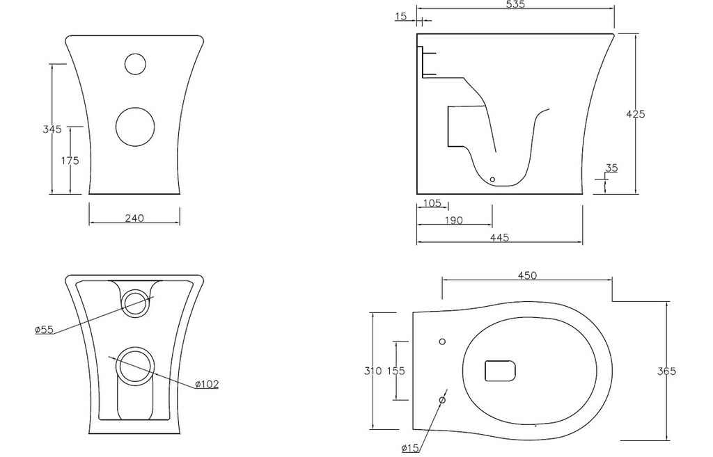Madiz WC Toilet & Soft Close Seat