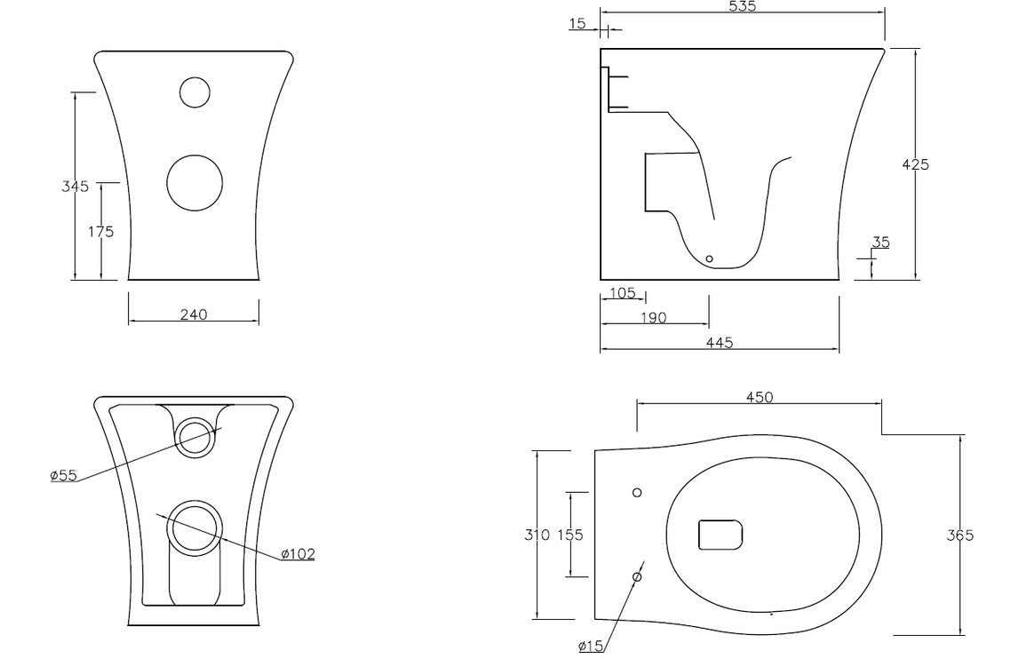 Madiz WC Toilet & Soft Close Seat