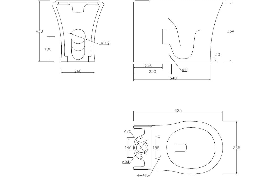 Madiz WC Toilet & Soft Close Seat