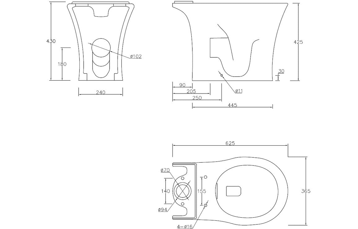 Madiz WC Toilet & Soft Close Seat