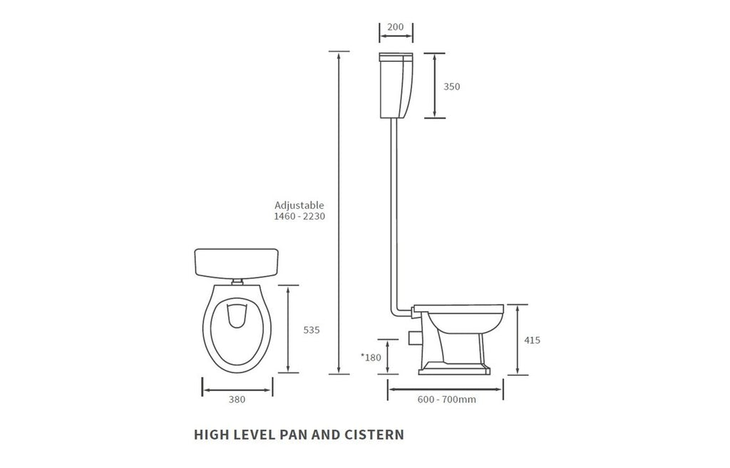 Royal High/ Low Level WC & Soft Close Seat