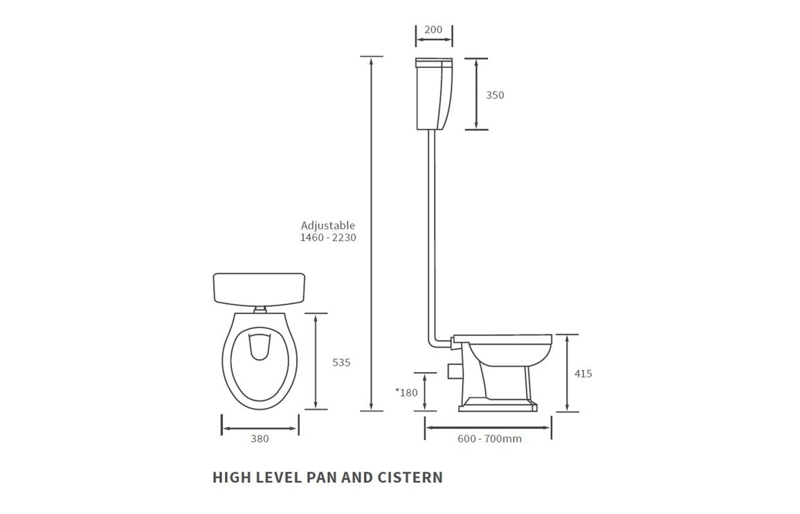 Royal High/ Low Level WC & Soft Close Seat