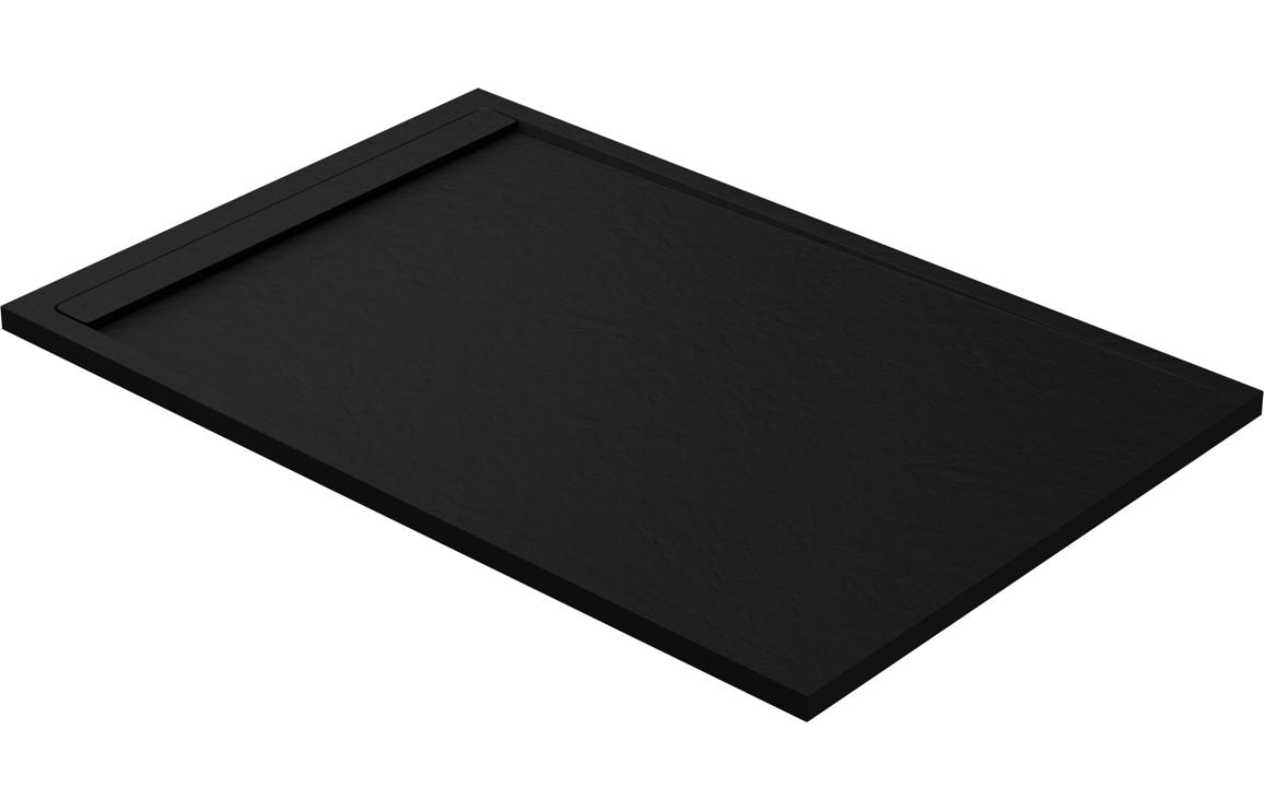 Slate Effect 30mm Rectangular Tray & Waste - White, Latte, Black, Grey