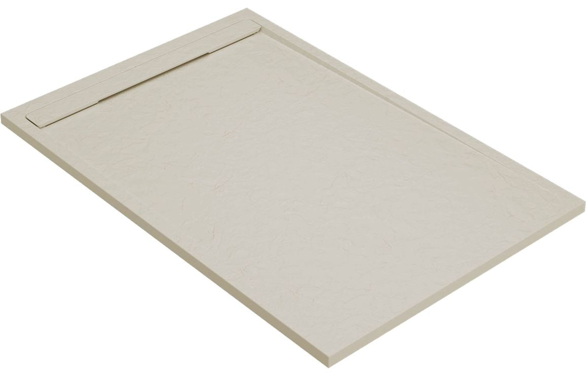 Slate Effect 30mm Rectangular Tray & Waste - White, Latte, Black, Grey