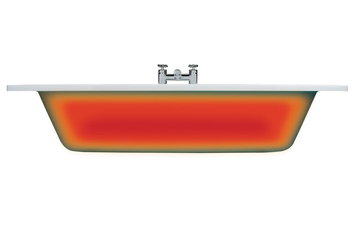 Para P Shape SUPERCAST 1700x850 0TH Shower Bath Pack - Chrome