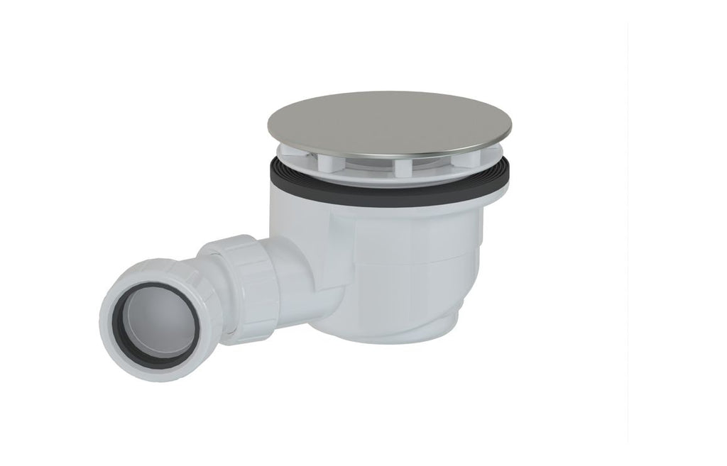 Anti-Slip Slim 28mm Tray & Waste - White