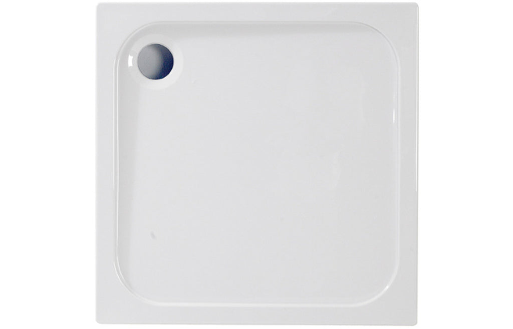 Square 45mm Tray & Waste - White
