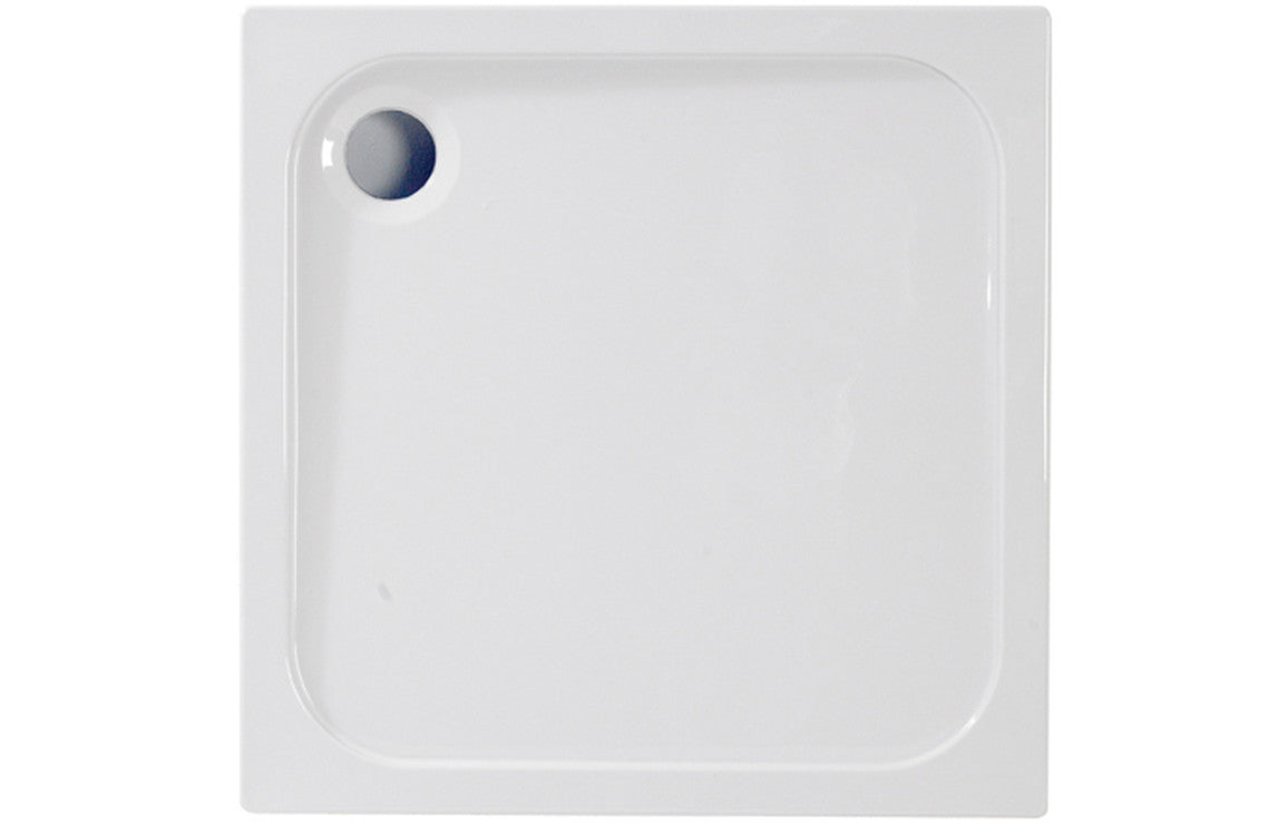 Square 45mm Tray & Waste - White