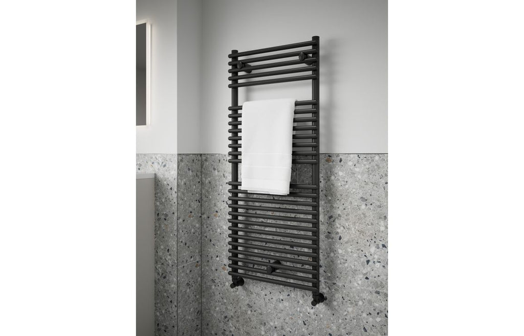 Fafs Round Ladder Radiator - Black / Chrome