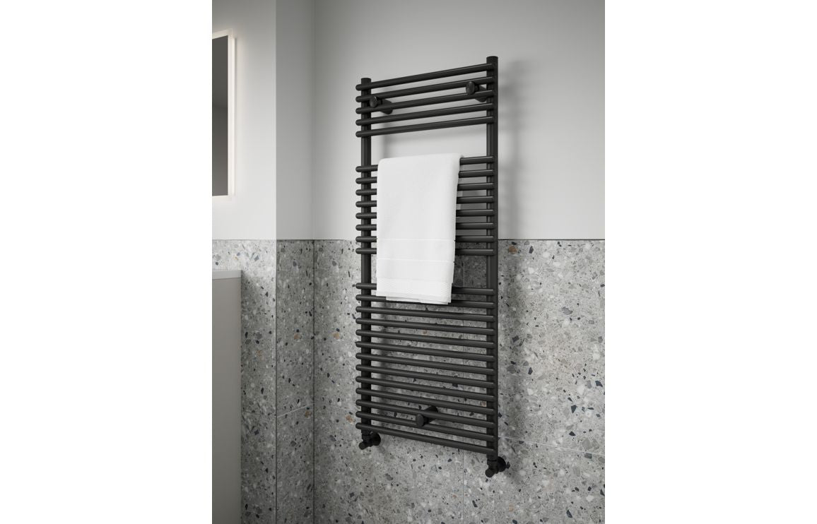 Fafs Round Ladder Radiator - Black / Chrome