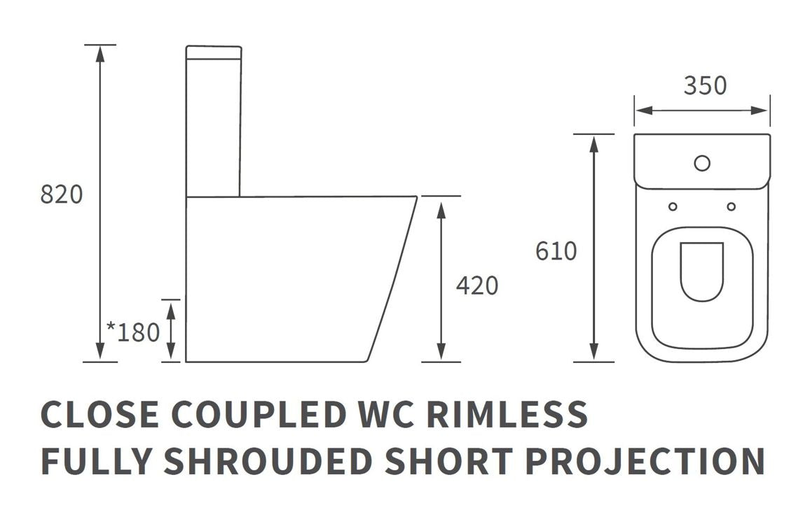 Dabi WC Toilet & Soft Close Seat