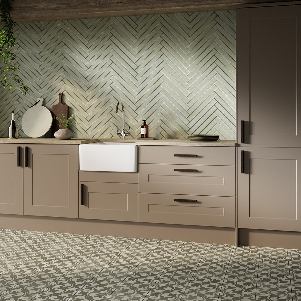 Kesa Matt 400x50 - Brown, Green, White, Orange