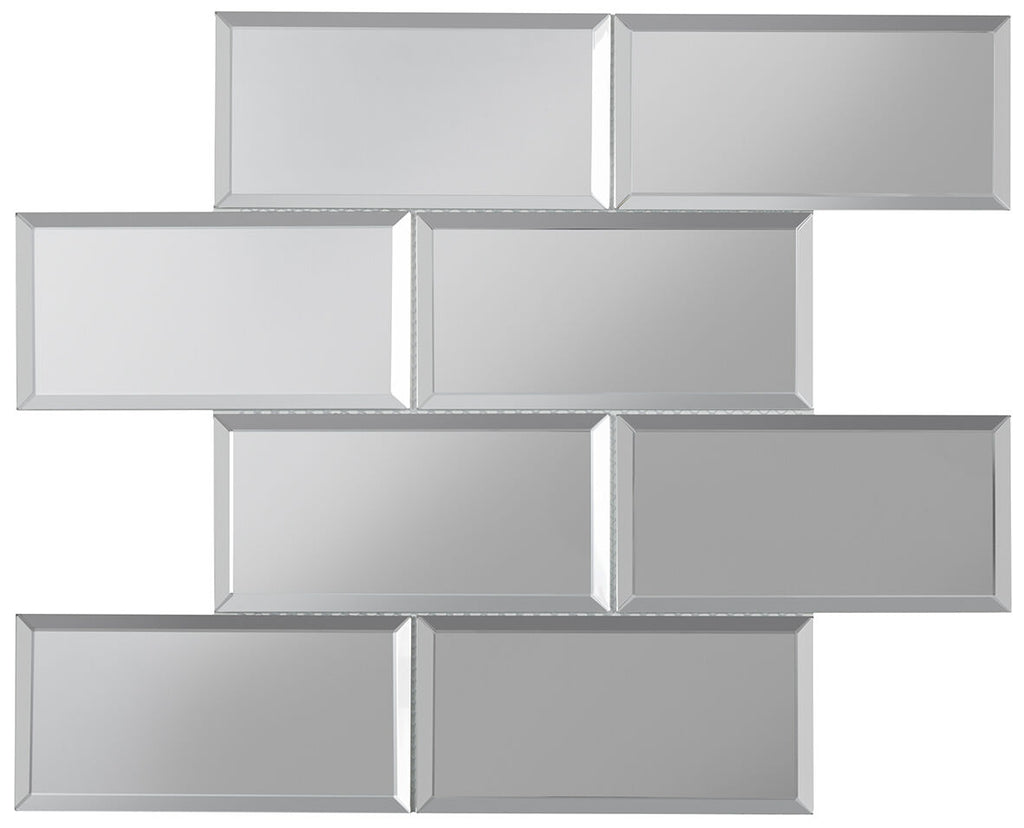 Aina Bevel Glass Mosaic 150x75 - Plain / Rustic Mirror
