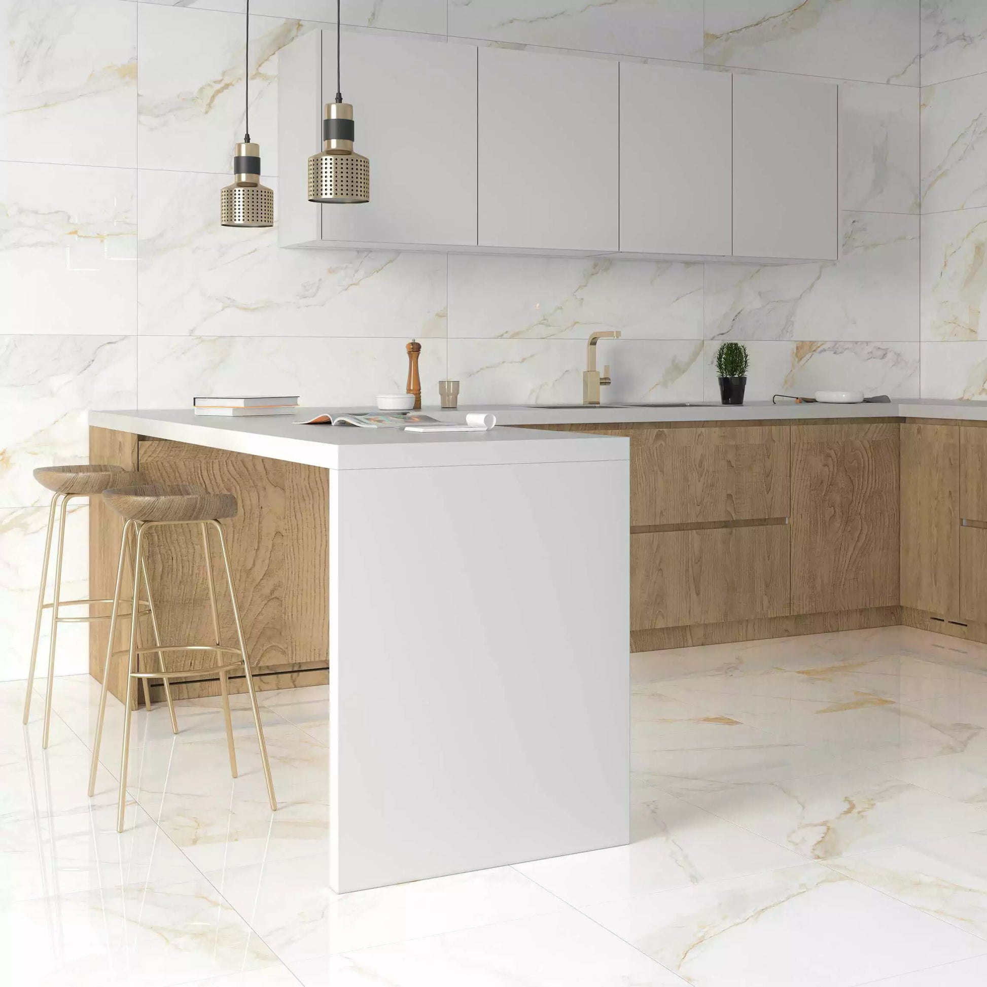 Royal Gold Marble  Gloss / Matt 1200x600