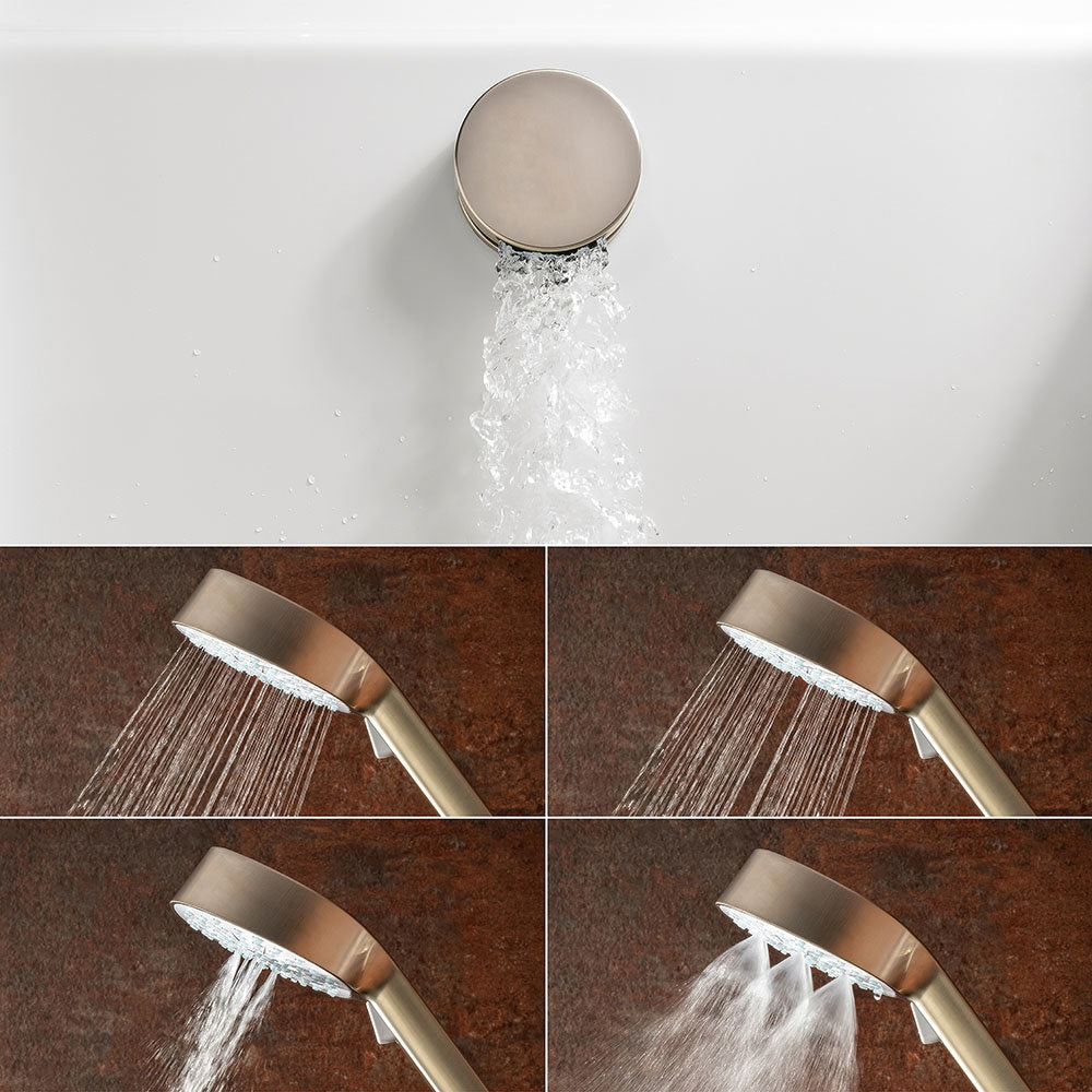 Mira Evoco Triple Outlet Shower  with Hydroglo - Brushed Nickel