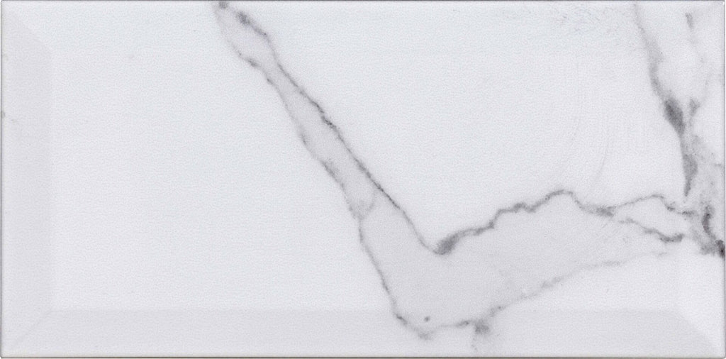 Metro Gloss 200x100 - White Marble Effect