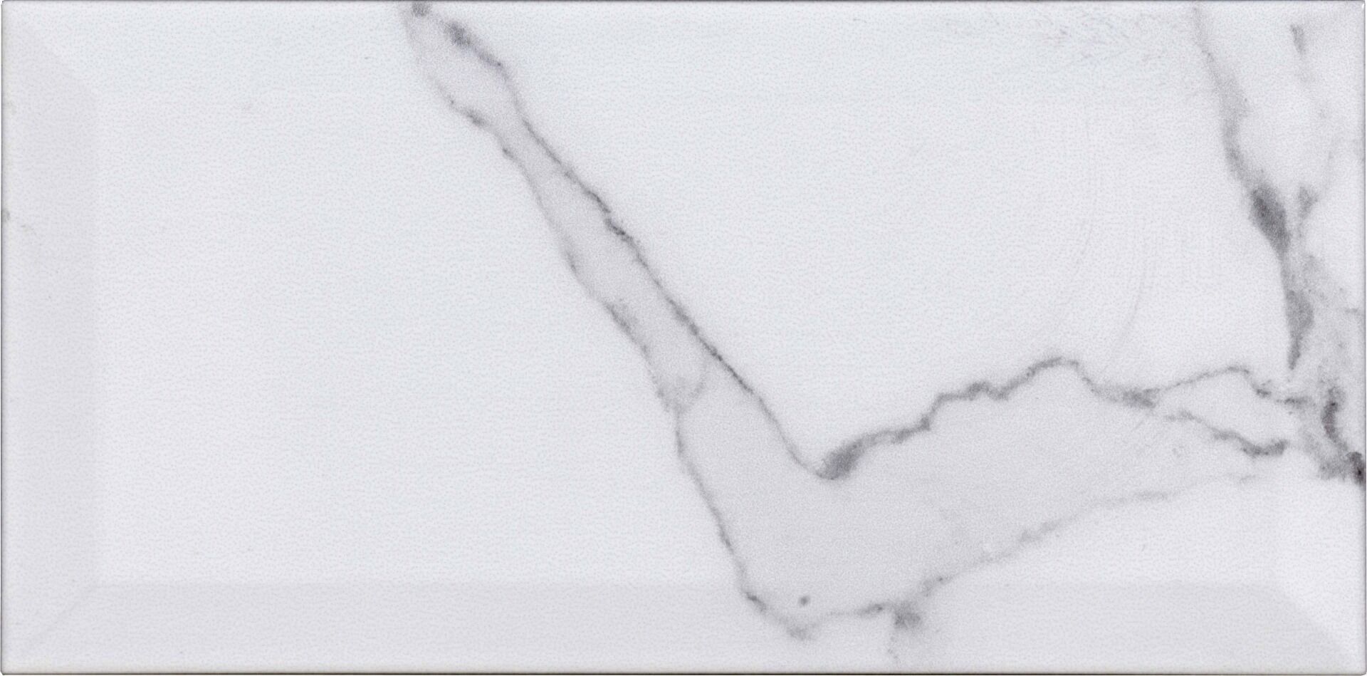Metro Gloss 200x100 - White Marble Effect