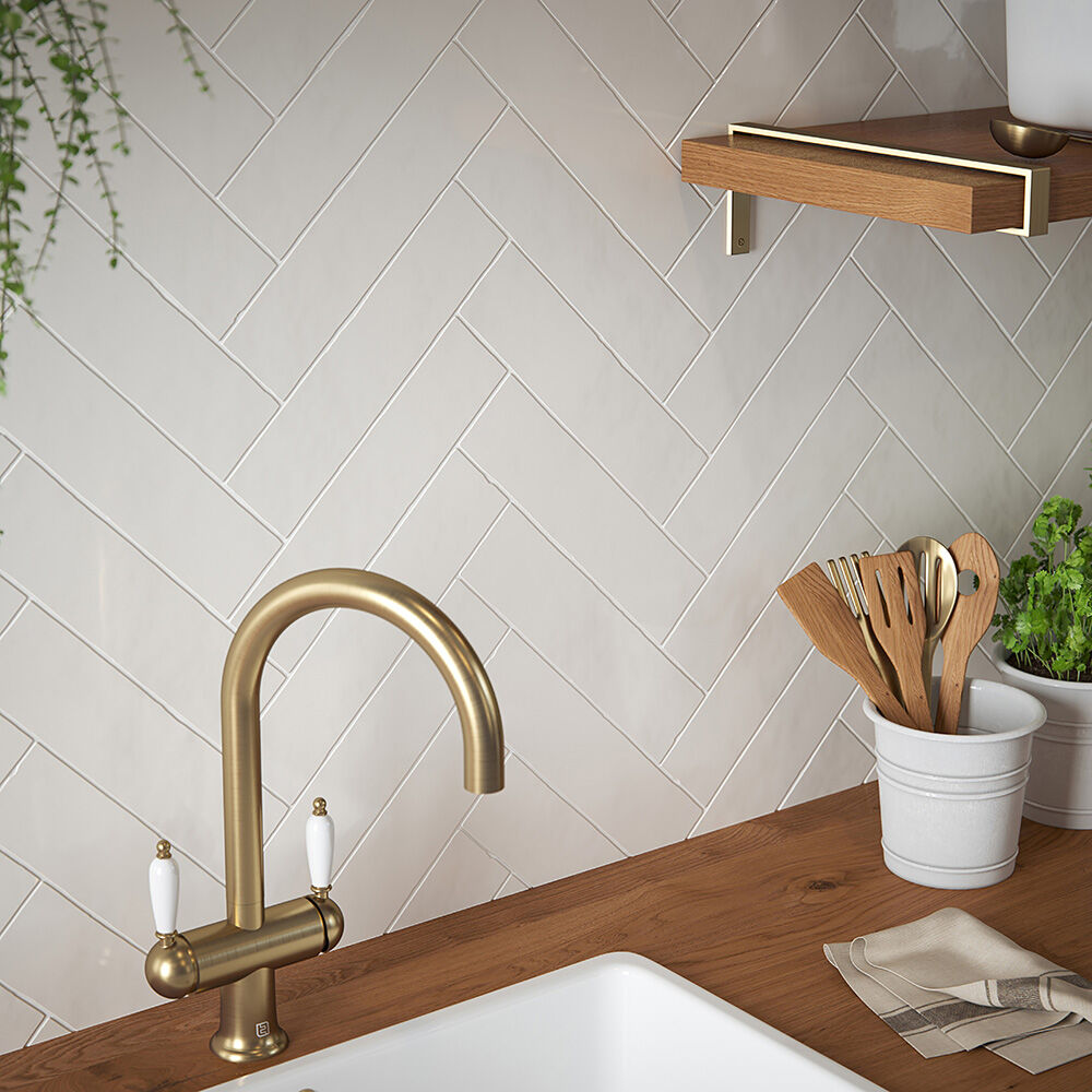Hasta Gloss 300x75 Ceramic Wall - Cream, Grey, Duck Egg